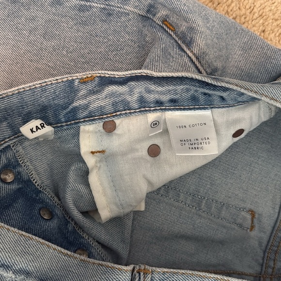 GRLFRND Karolina Yellow Horizon Non Stretch Jeans sz 28 - Picture 4 of 5